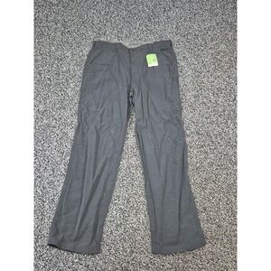 NWT REI Adventure Trail Pants Mens 38x34 Gray Straight Zip Pocket Hiking Outdoor